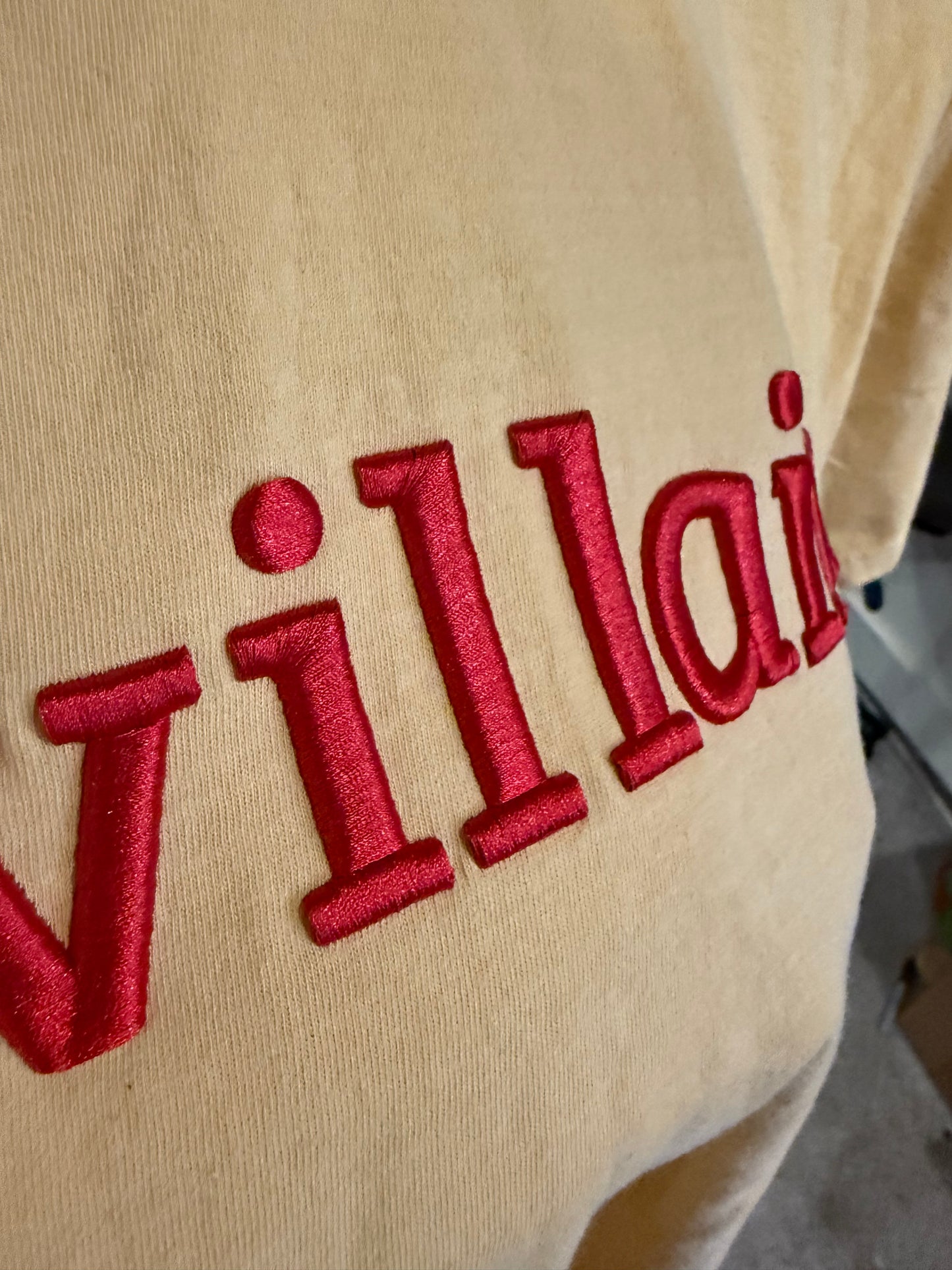 Kansas City Villains Custom Comfort Colors Embroidered T-shirt | 3D Puff