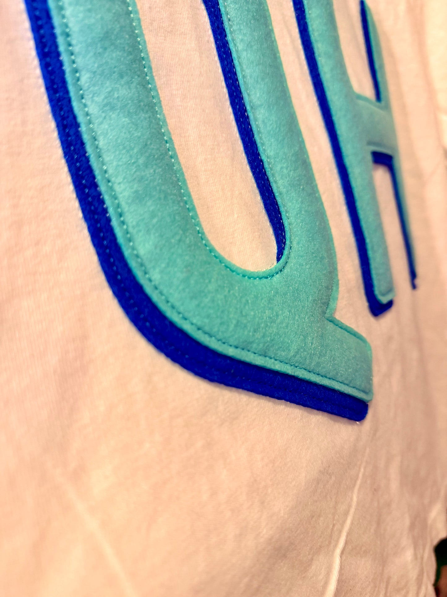 Custom Monogram Felt Embroidered T-Shirt | Personalized Boxy Crop Comfort Colors