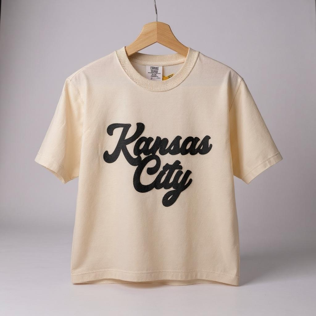 【KOOLOSET】Lettering embroidery short sleeve T-shirt Womens Floral Print T-Shirt Short Sleeve Crew Neck Summer