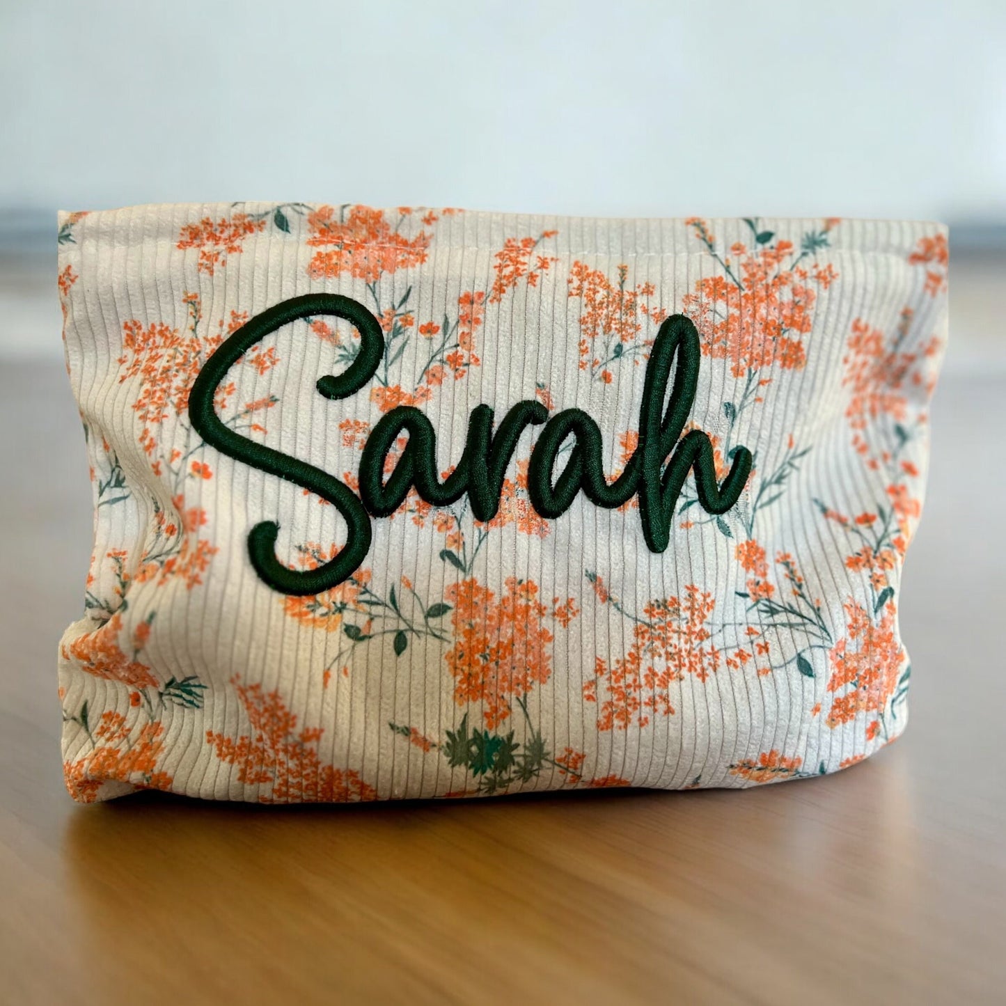 Personalized 3D Puff Embroidery Cosmetic Bag