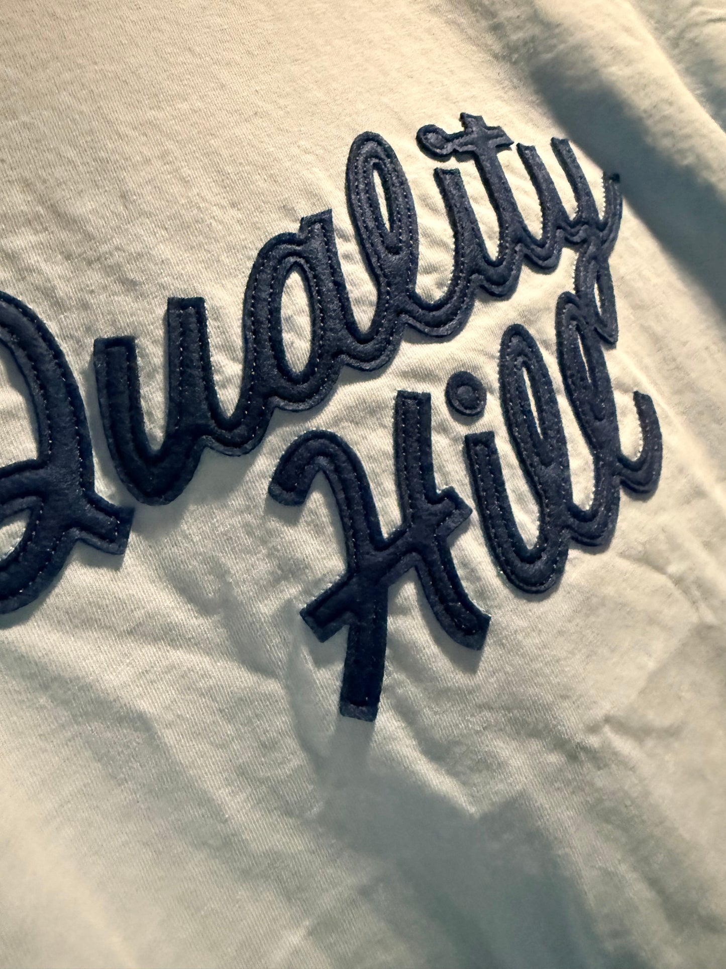 Personalized Signature Felt Appliqué Tee | Custom Script Name T-Shirt