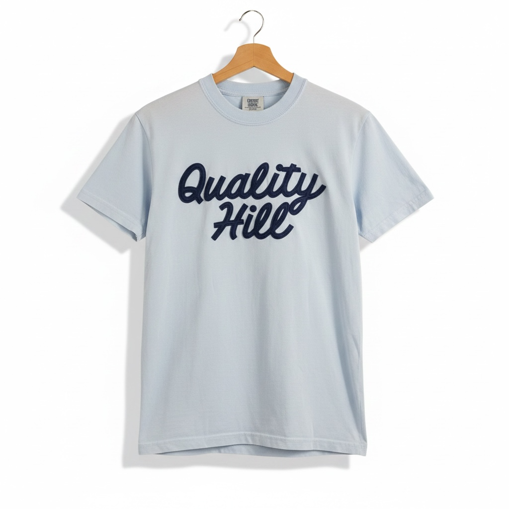 Personalized Signature Felt Appliqué Tee | Custom Script Name T-Shirt