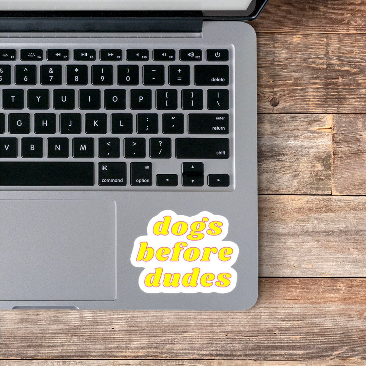 Dog Before Dudes Vinyl Sticker