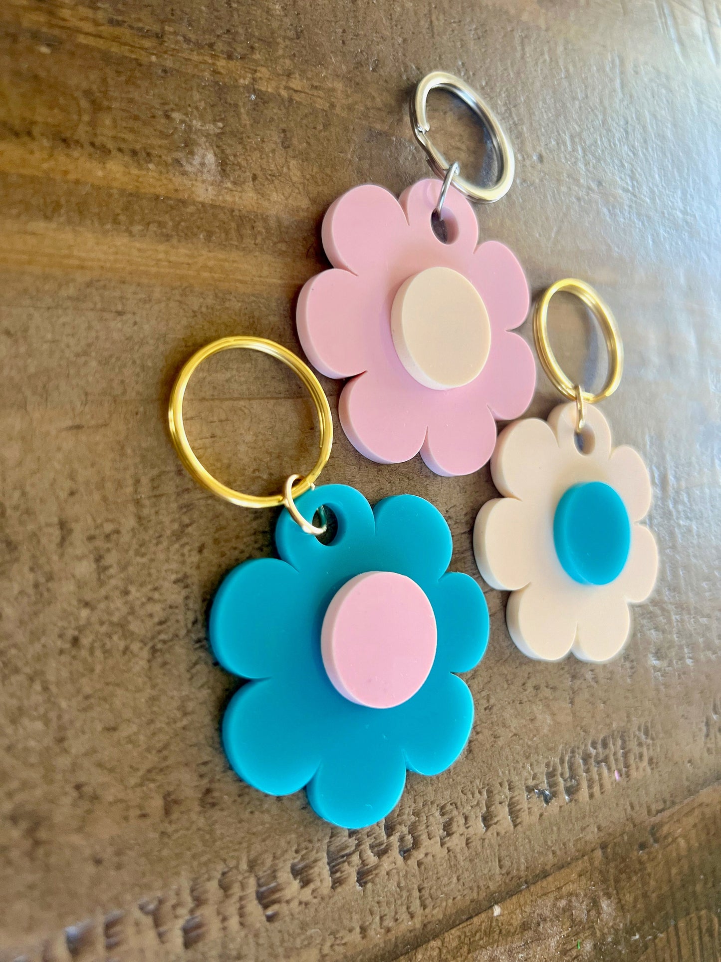 Custom Flower Keychain