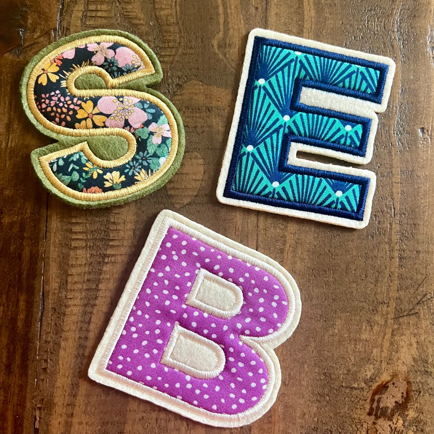 Floral Letter Patch