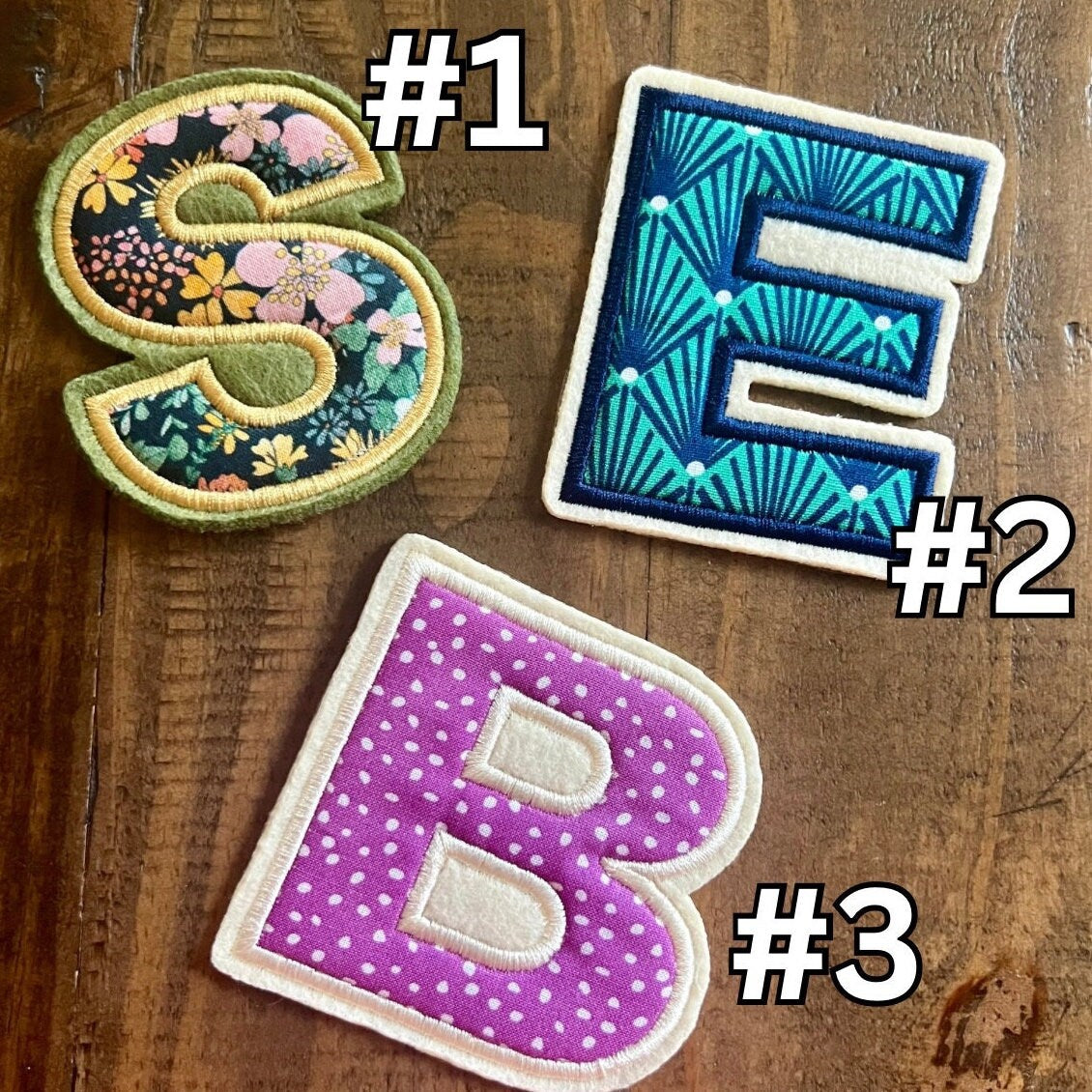 Floral Letter Patch