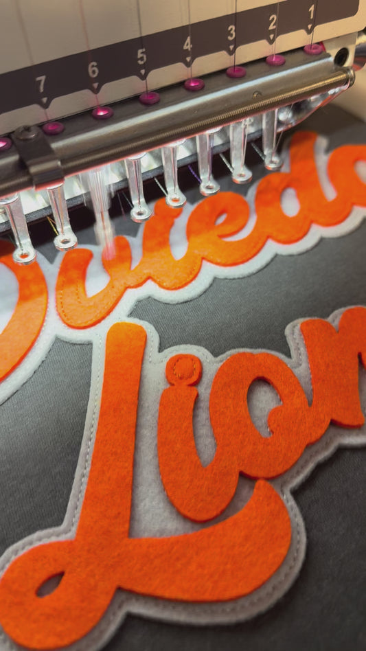Custom Double-Layer Script Felt Appliqué Digitizing | Expanded Outline | Embroidery + SVG Files